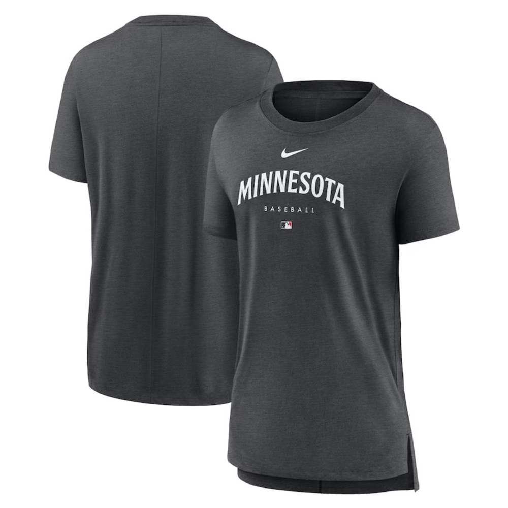 Nike Minnesota Twins Womens Authentic Collection Early Work Tri-Blend T-Shirt XL